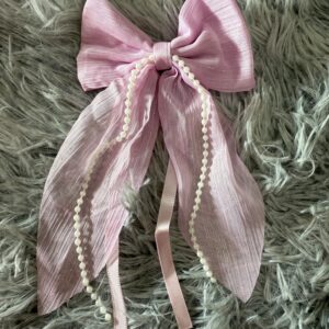 Beautiful bow with pearl embellishments