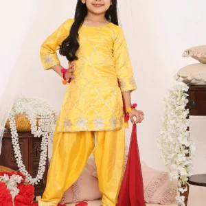 Gota Patti Kurti Salwar Yellow