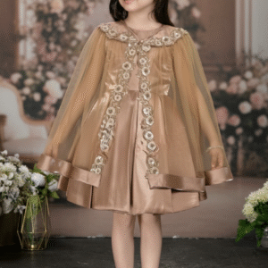 Golden Frock with cape