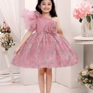 Onion Pink Birthday Frock