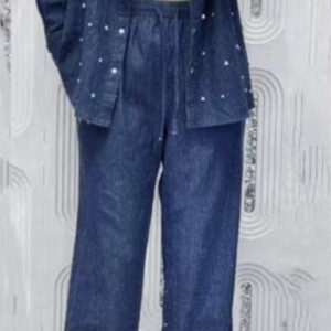 Designer Cord set Denim- Dark Blue