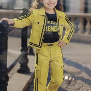 Cord set - Mustard Yellow Linen Cord set