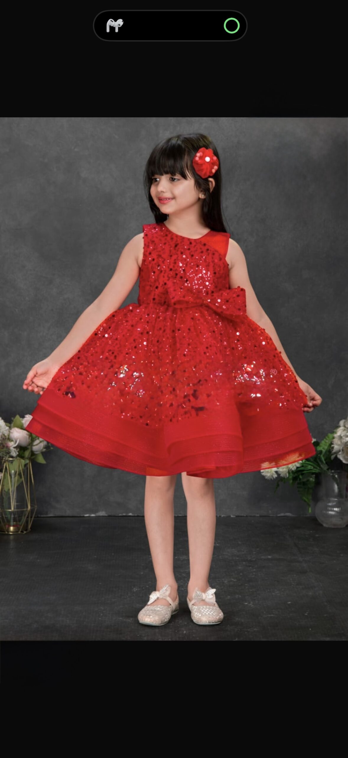 Red sequin princess Frock