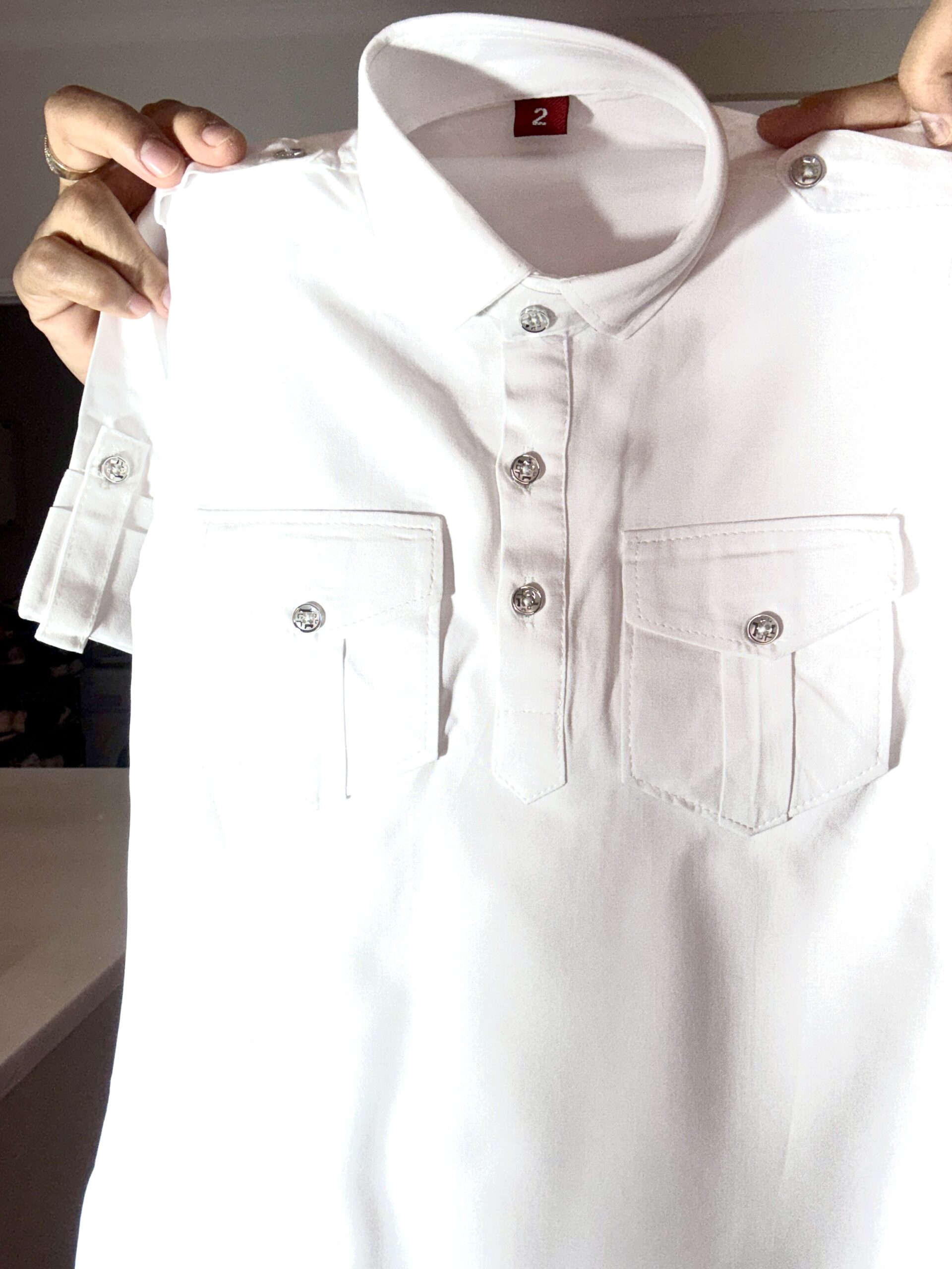 Classic White Kurta Set - Image 2