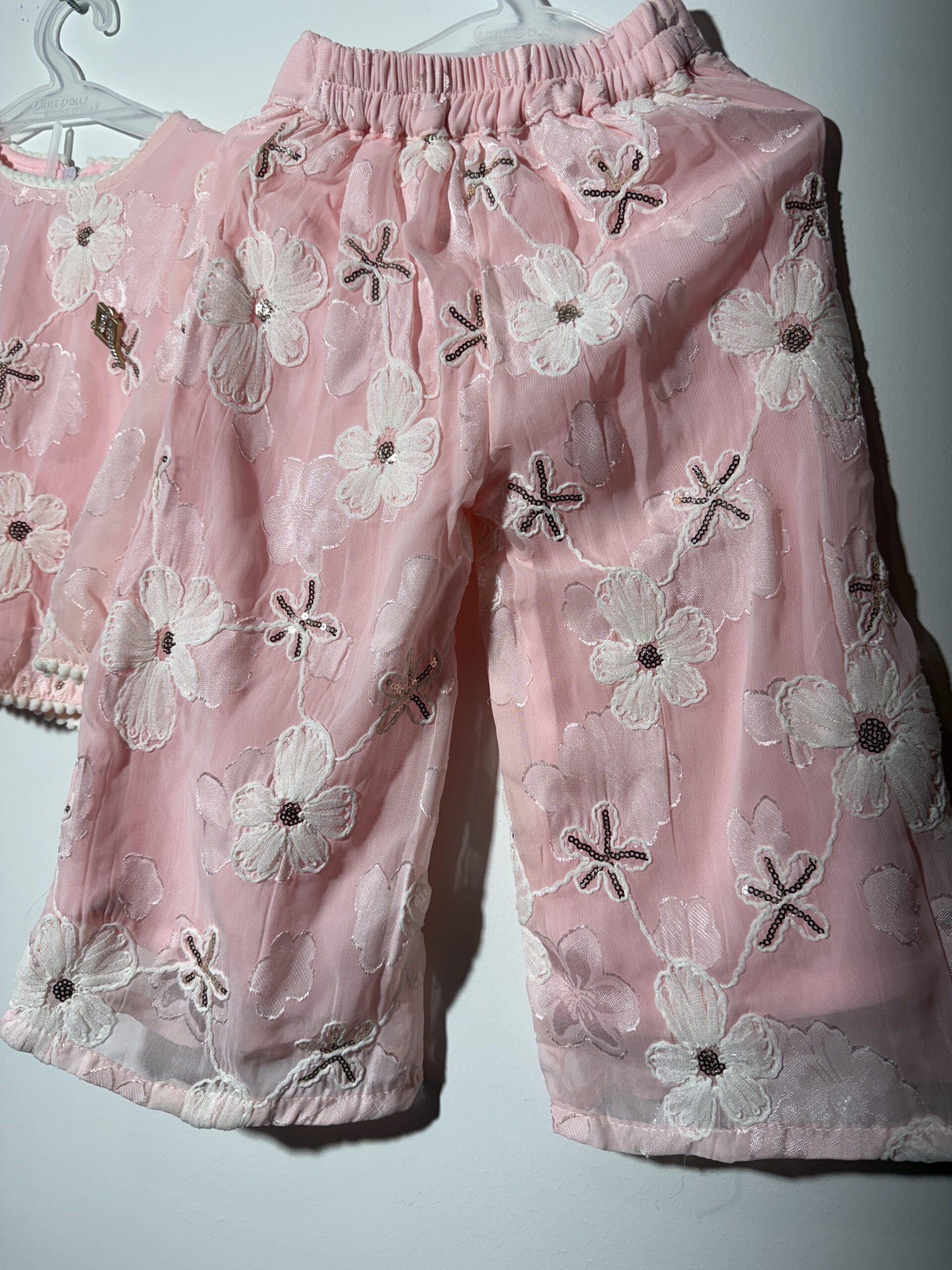 Blossom Top with Plazo Pants Pink - Image 4