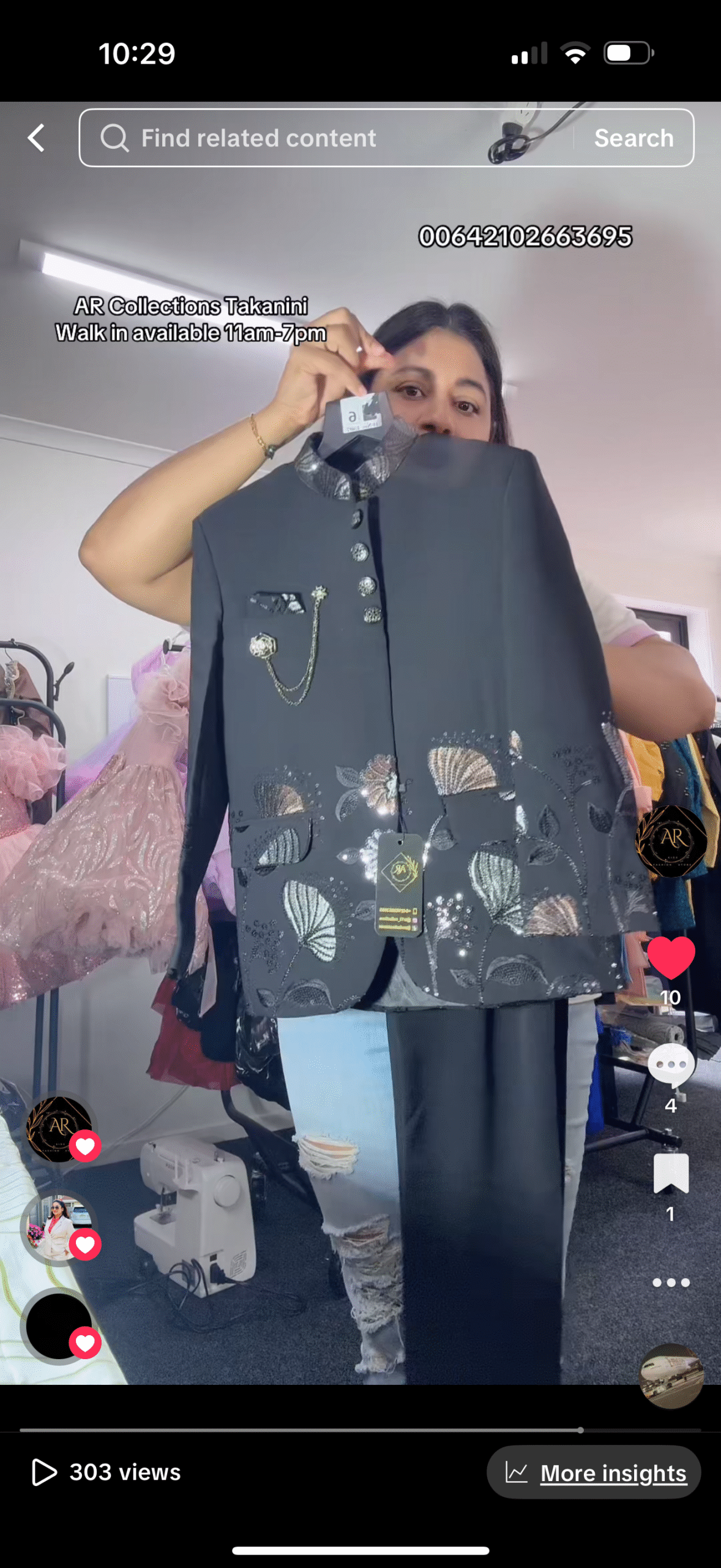 Embroidered Jhodhpuri Suit for Boys - Black - Image 2